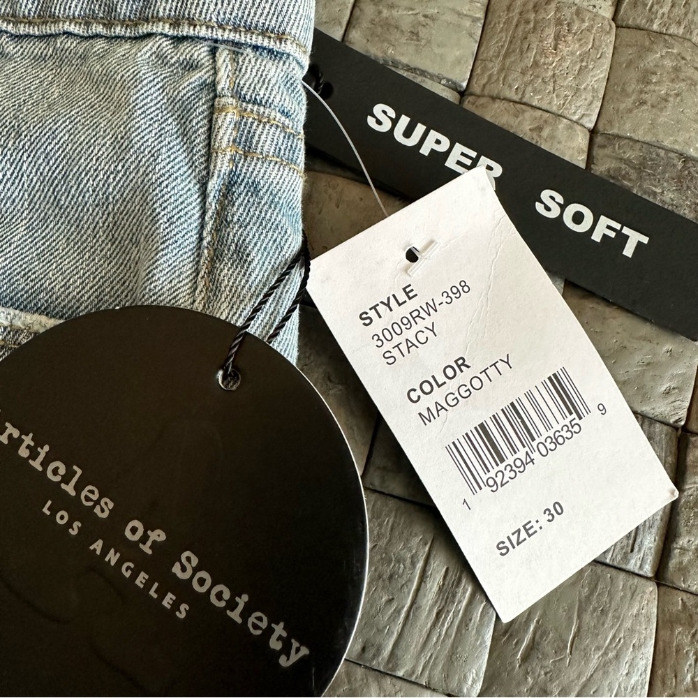 NEW! Articles of Society Denim Mini Skirt - Jean skirt NWT Size 30 - Picture 6 of 8